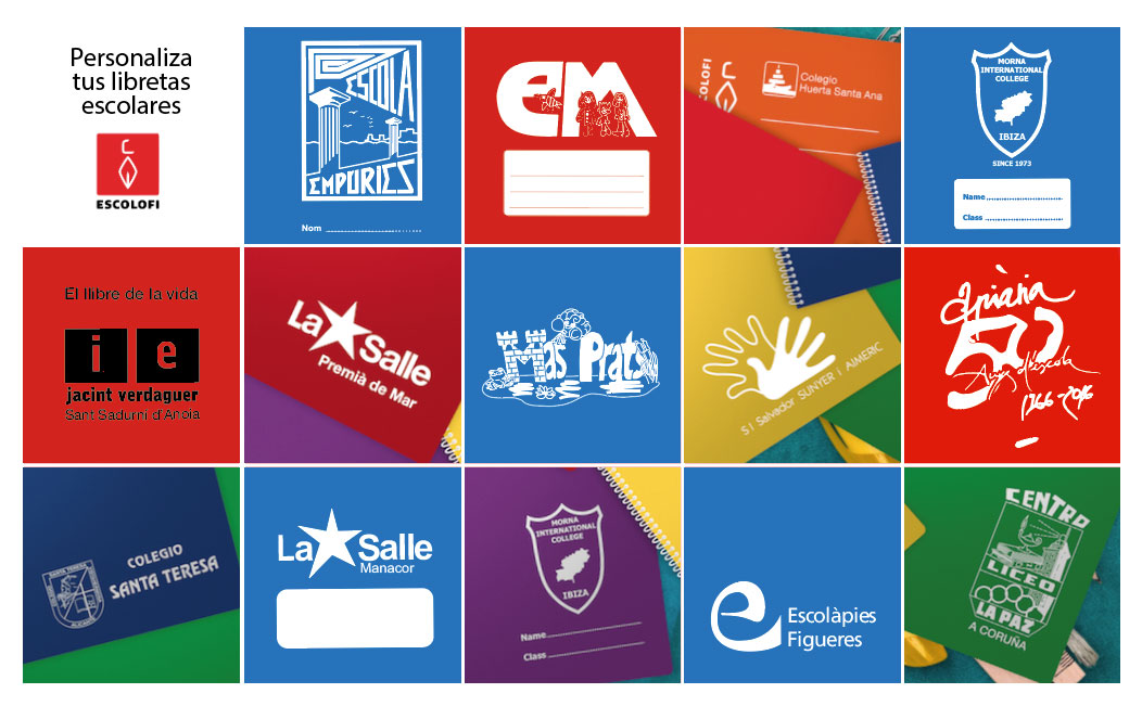 ESCOLOFI-PERSONALIZADO Personaliza tus libretas escolares
